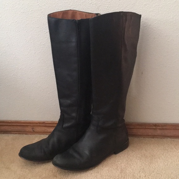 Right below the knee, 100% GENUINE LEATHER BOOTS - Picture 3 of 8